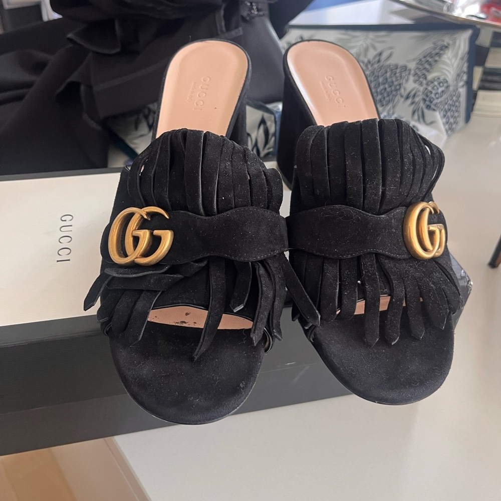 Gucci Fringe Sandal